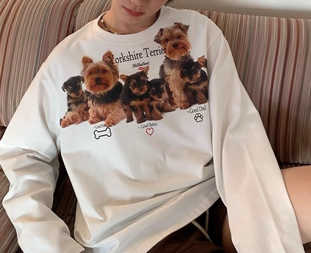 美好萌物小狗暴击长袖