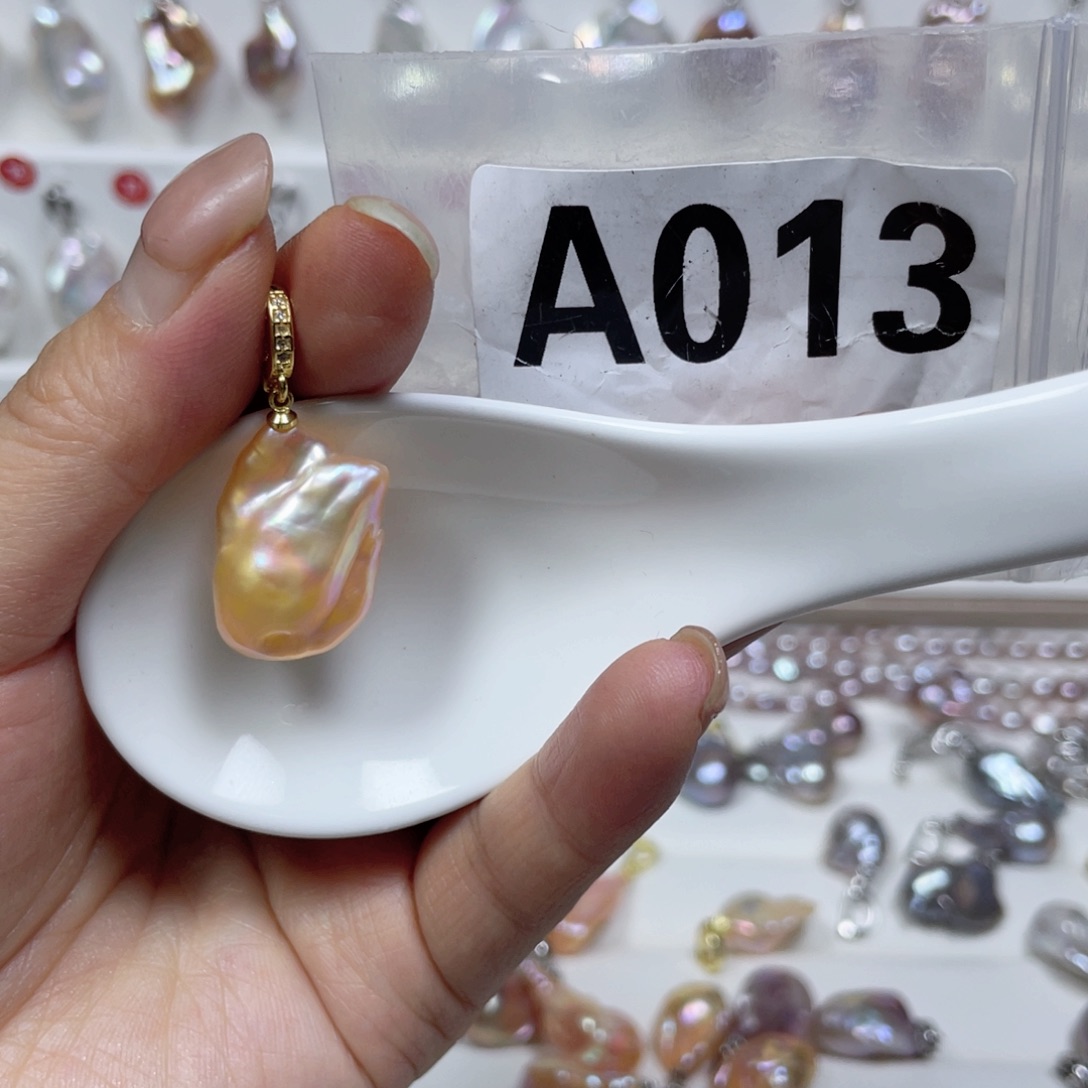 淡水珍珠巴洛克银S925镶嵌