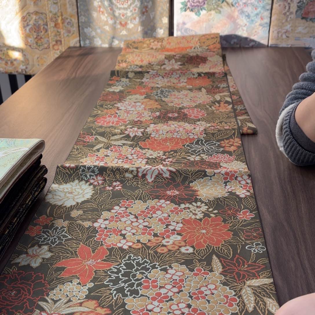 织绣唐锦西阵织带带