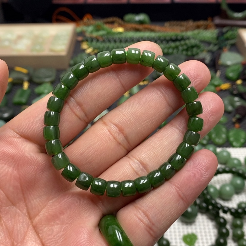 【闪购商品】和田玉（碧玉）手链未镶嵌