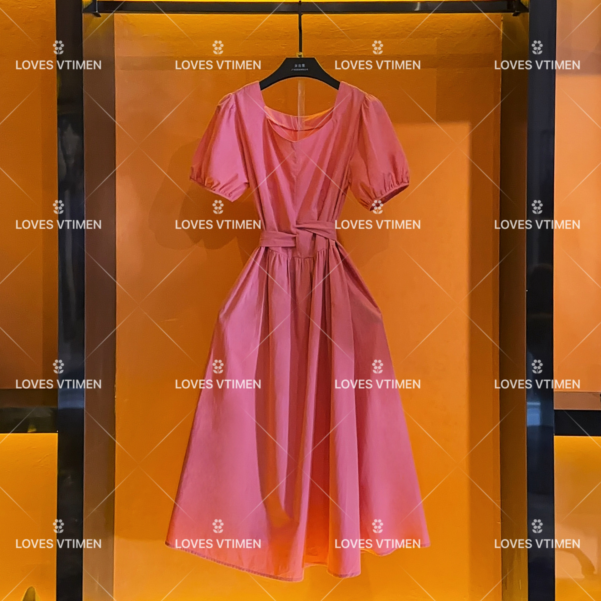 JOJO-设计师款气质国风显瘦收腰连衣裙LOVES-A979