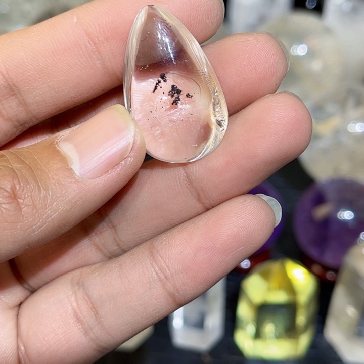 水晶摆件未镶嵌流沙