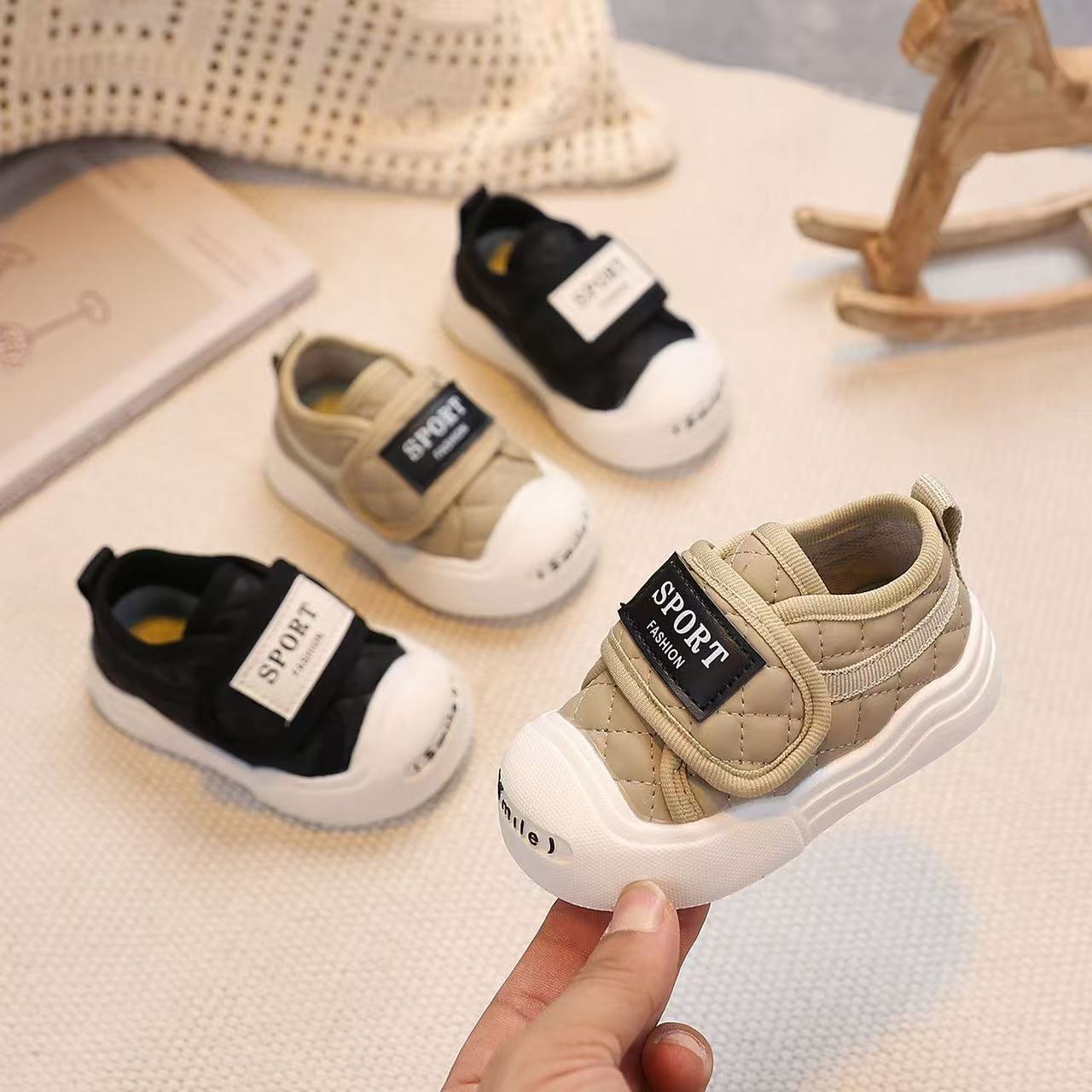 宝宝板鞋春秋款女宝宝学步鞋男童丑萌大头鞋儿童网休闲鞋软底童鞋