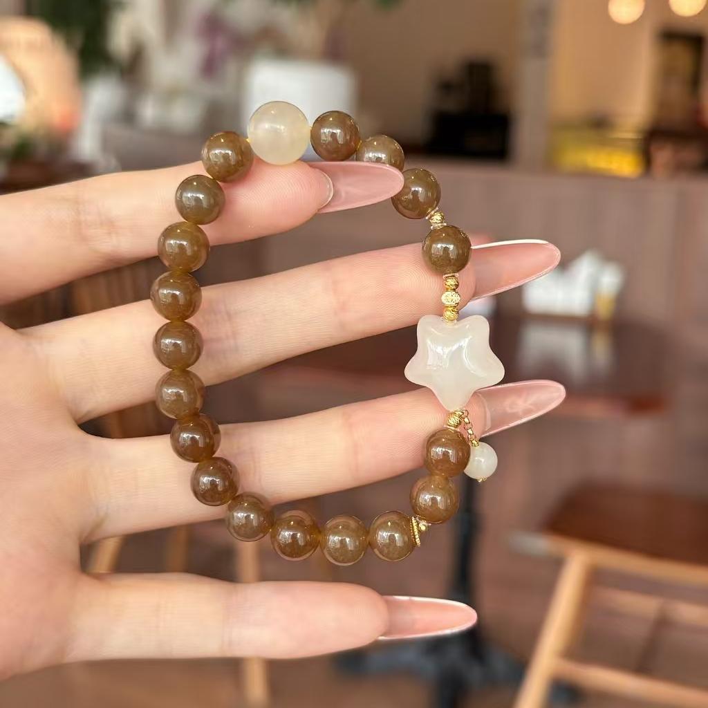 【糖星鎏梦】和田玉糖玉蜜酿手串