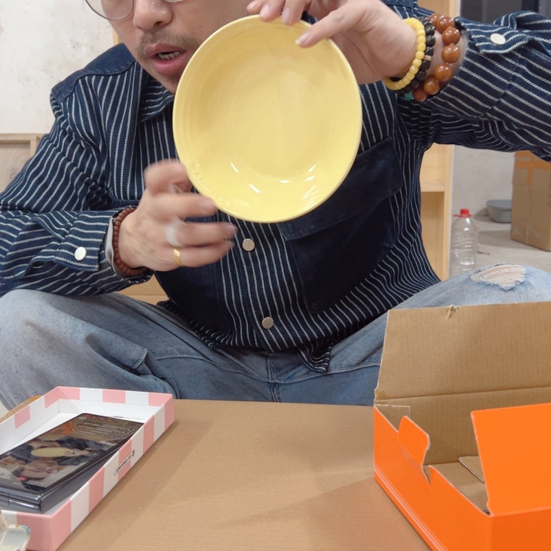 盘小姐姐家瓷器好漂亮爱丽丝黄燕麦