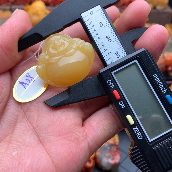 石英质玉（黄龙玉）黄龙玉大肚佛未镶嵌如****说