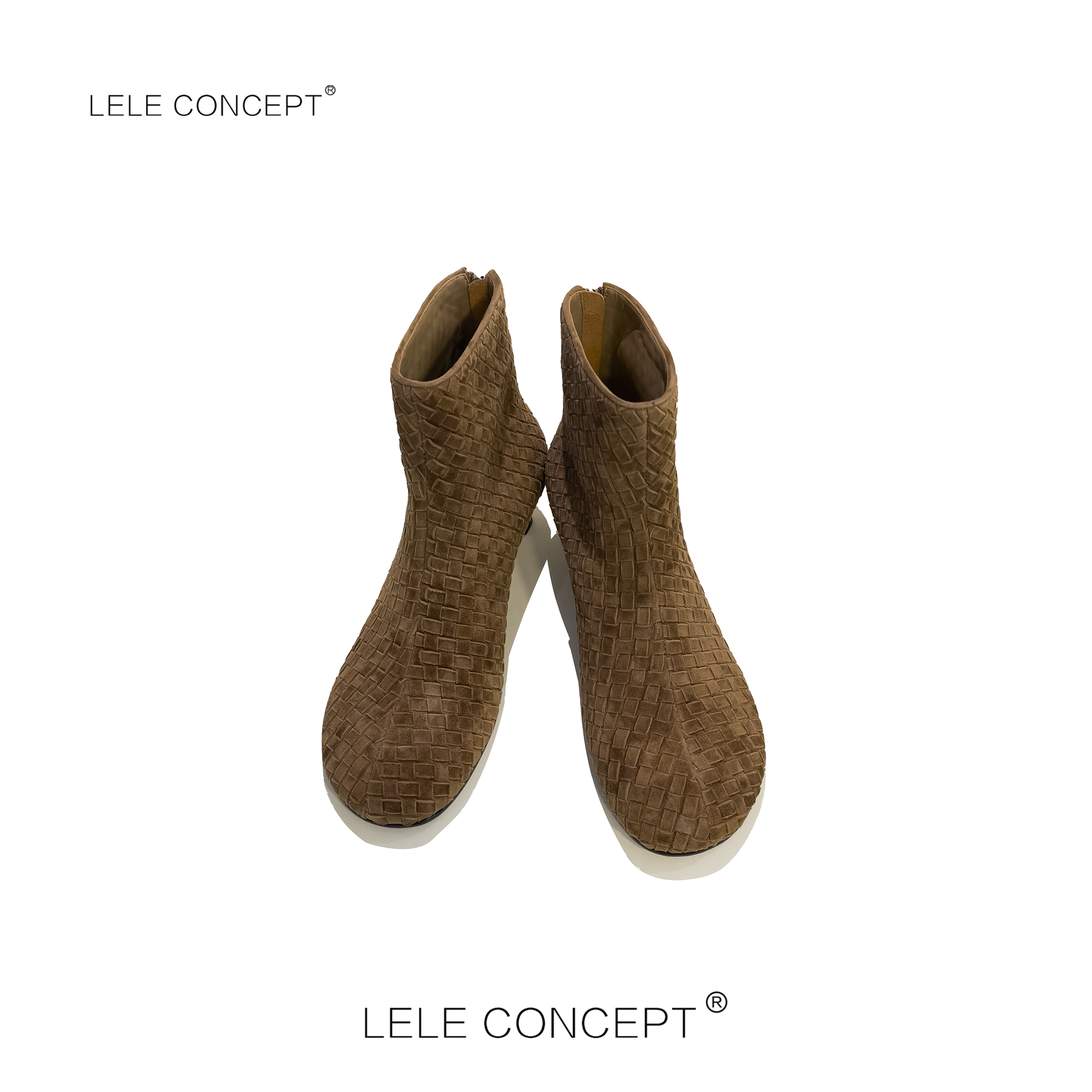 LELE CONCEPT | 【如一】时尚气质编织款短靴UX25C0010W