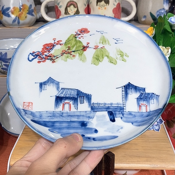 禾泥陶器手工手绘