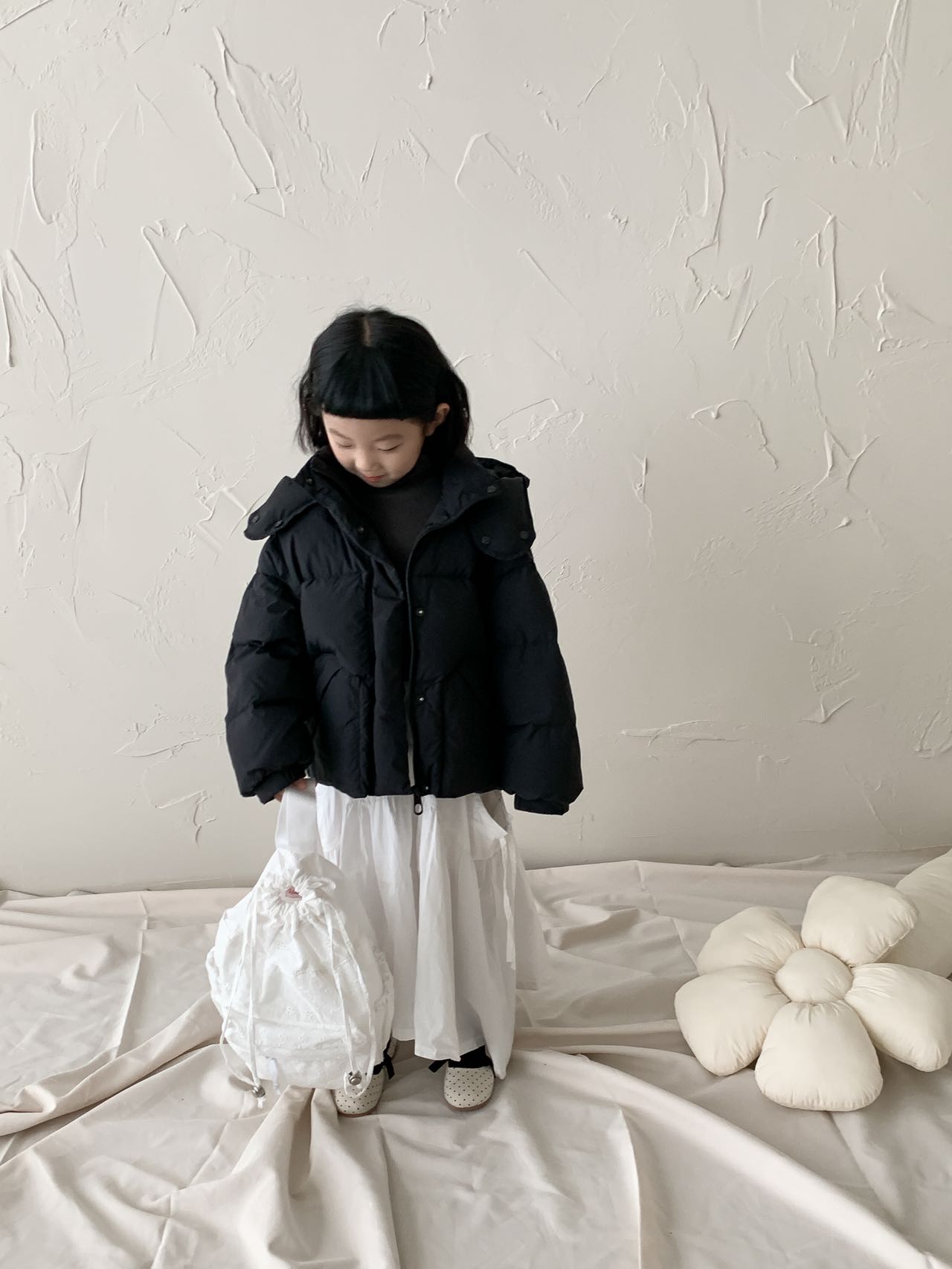 XX-7539-儿童韩系百搭杜邦三防短款羽绒服  (冬款)