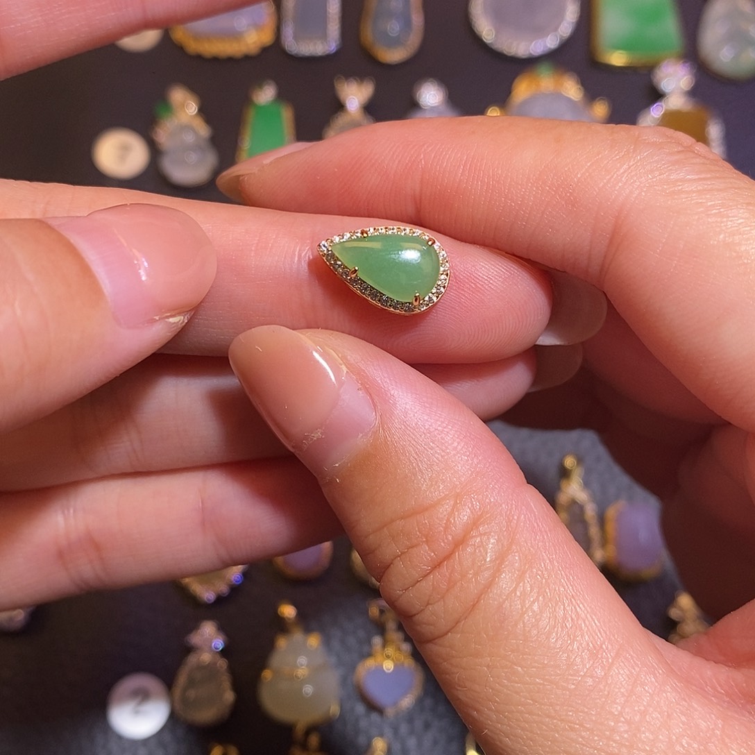 翡翠银S925镶嵌项链