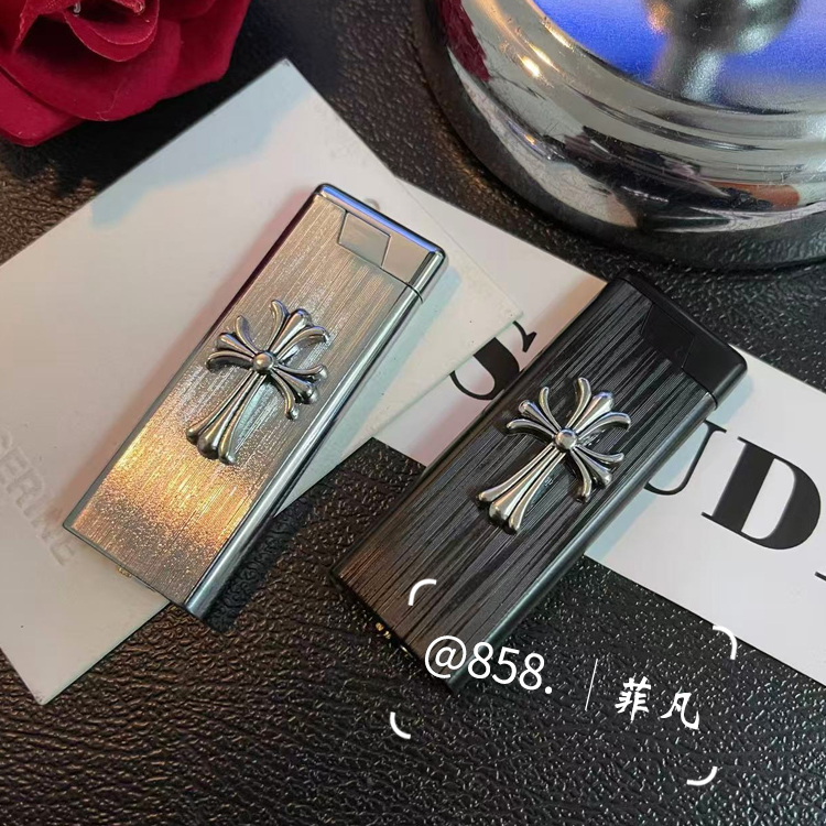 【菲凡】创意手作防风直冲打火机蓝色火焰金属砂轮个性送男友礼物