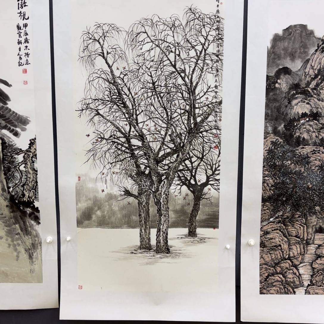 国画白*任杰四尺李欣主播