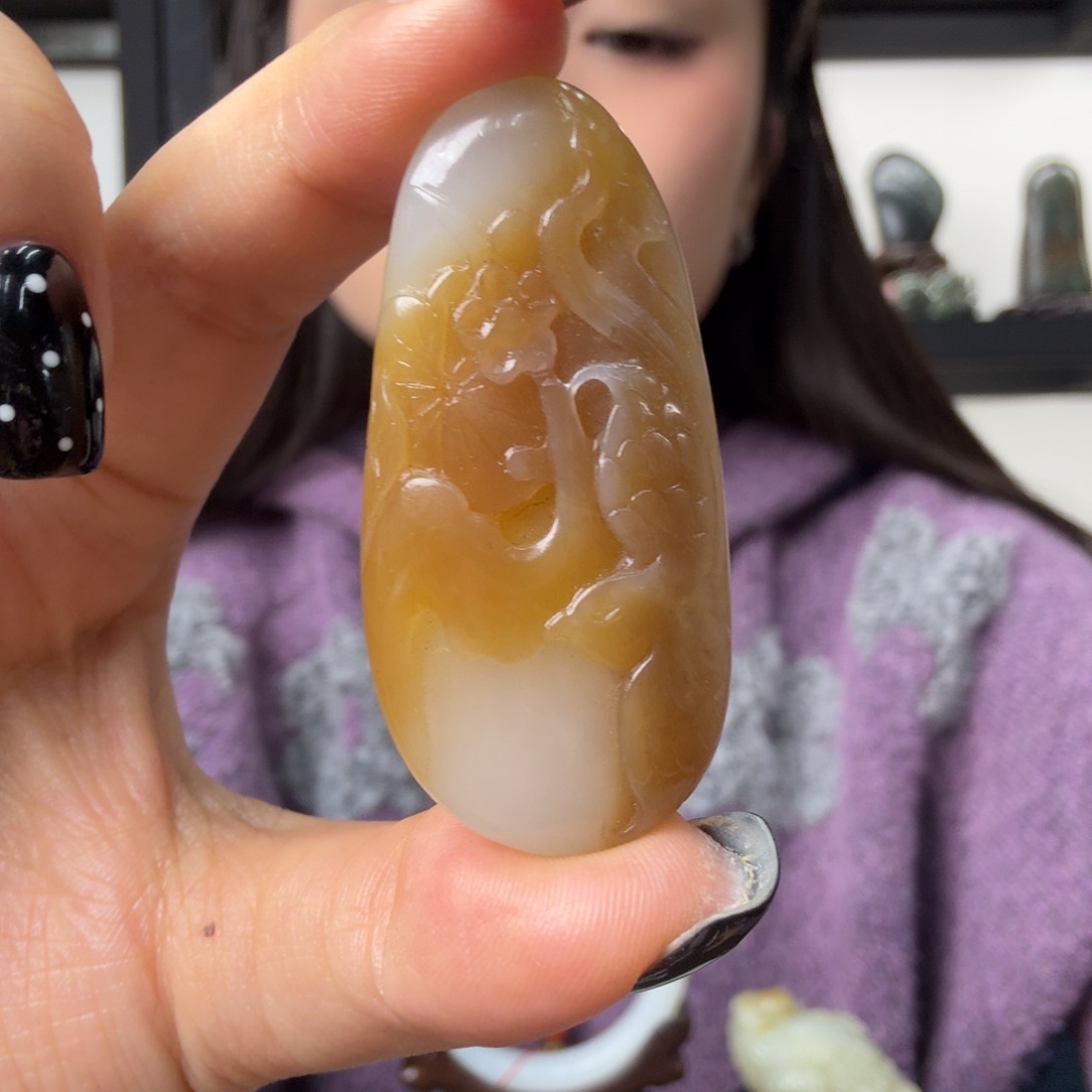 和田玉未镶嵌吊坠(不含链)