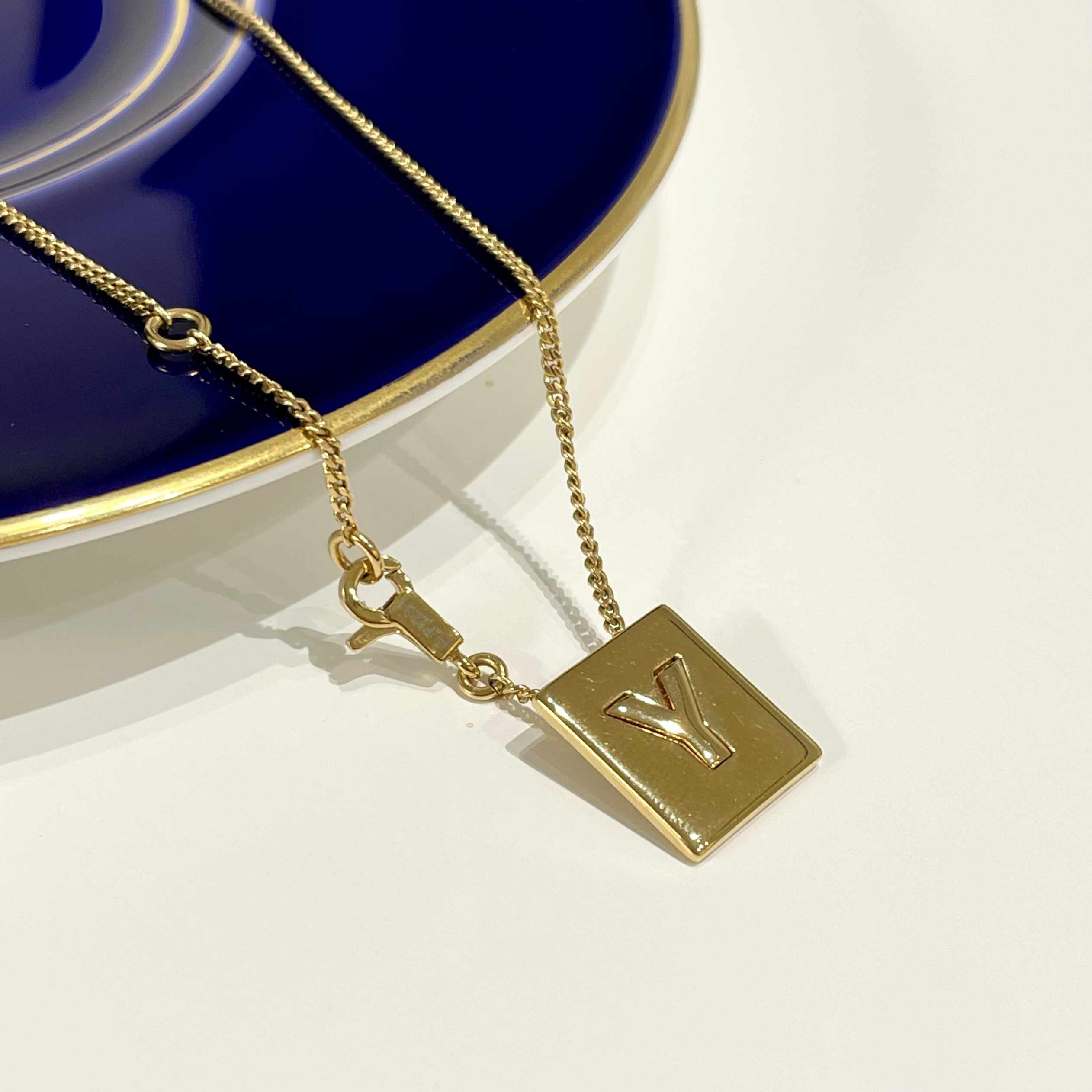 95新 Celine/思琳 字母铭牌吊坠项链10956679