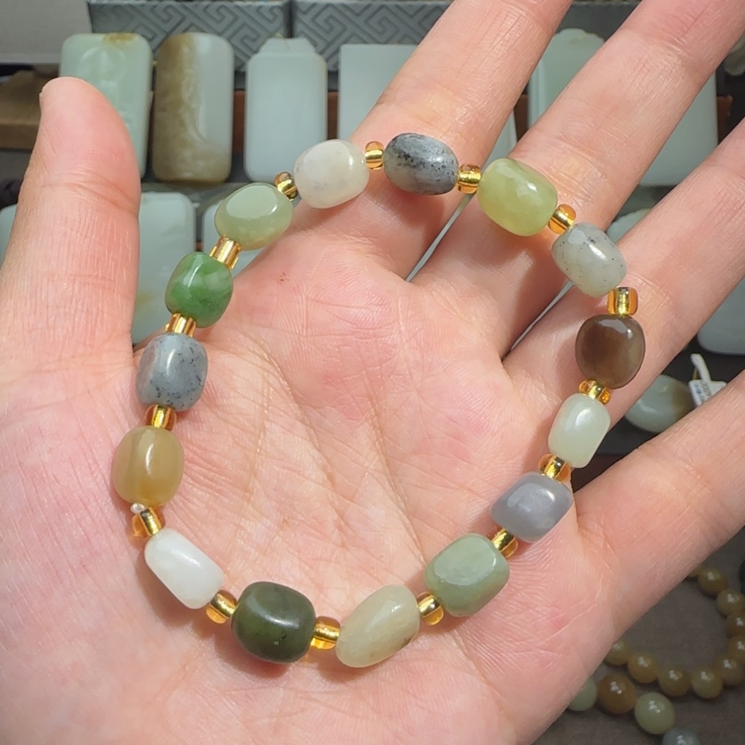 和田玉手链未镶嵌