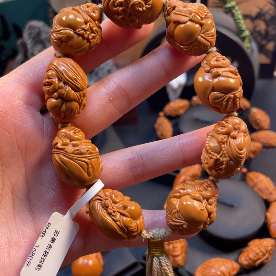 吊坠橄榄核布袋弥勒