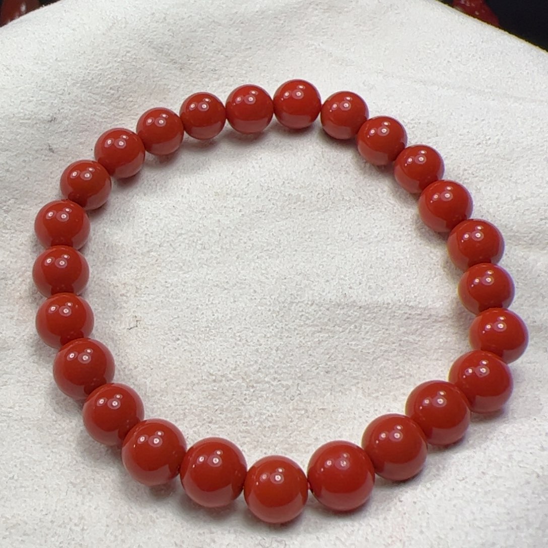 南红玛瑙手串未镶嵌