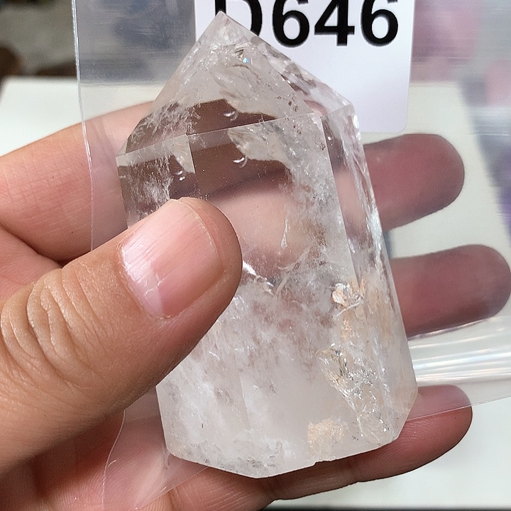 水晶天然水晶柱子D646未镶嵌心****M