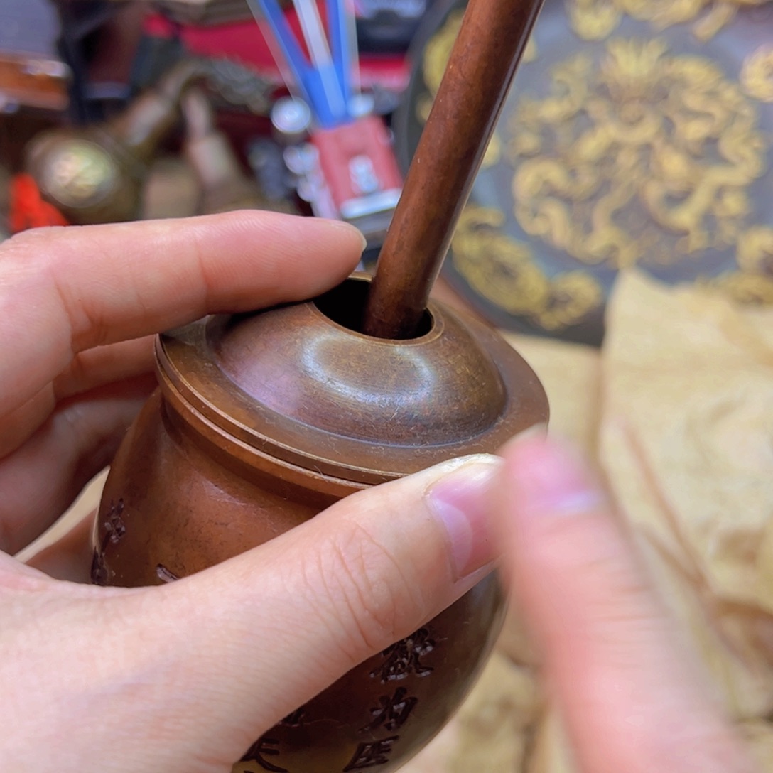 原矿风磨铜捣药罐