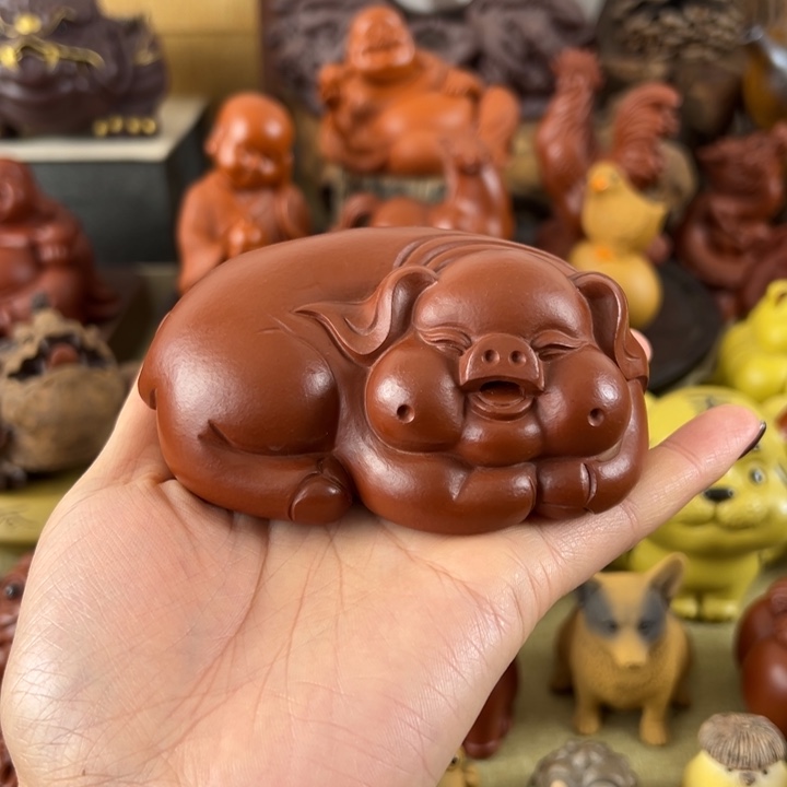 紫砂茶宠紫砂福猪