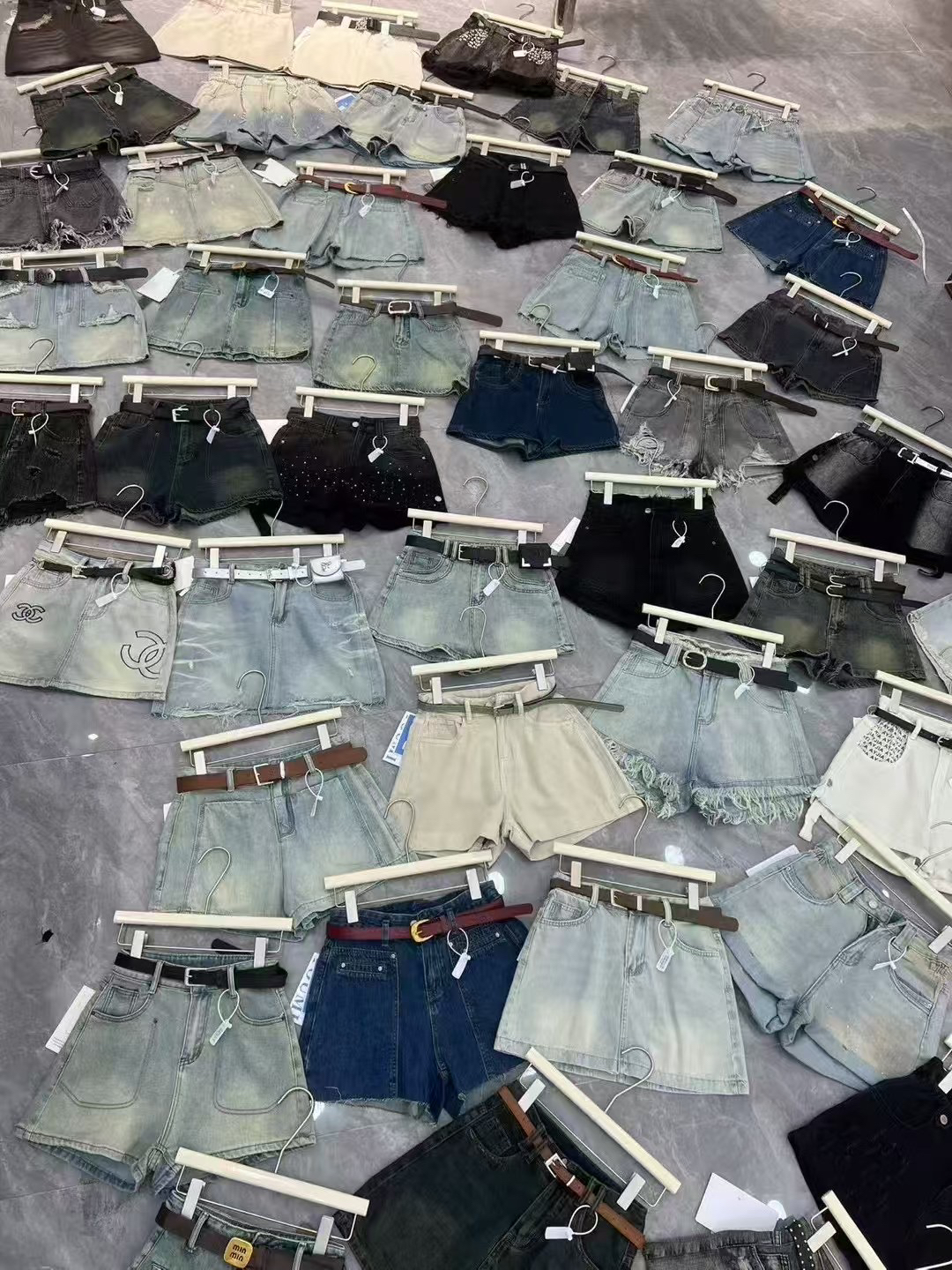 短裤莫奈花园风格简约【下单备注编码】