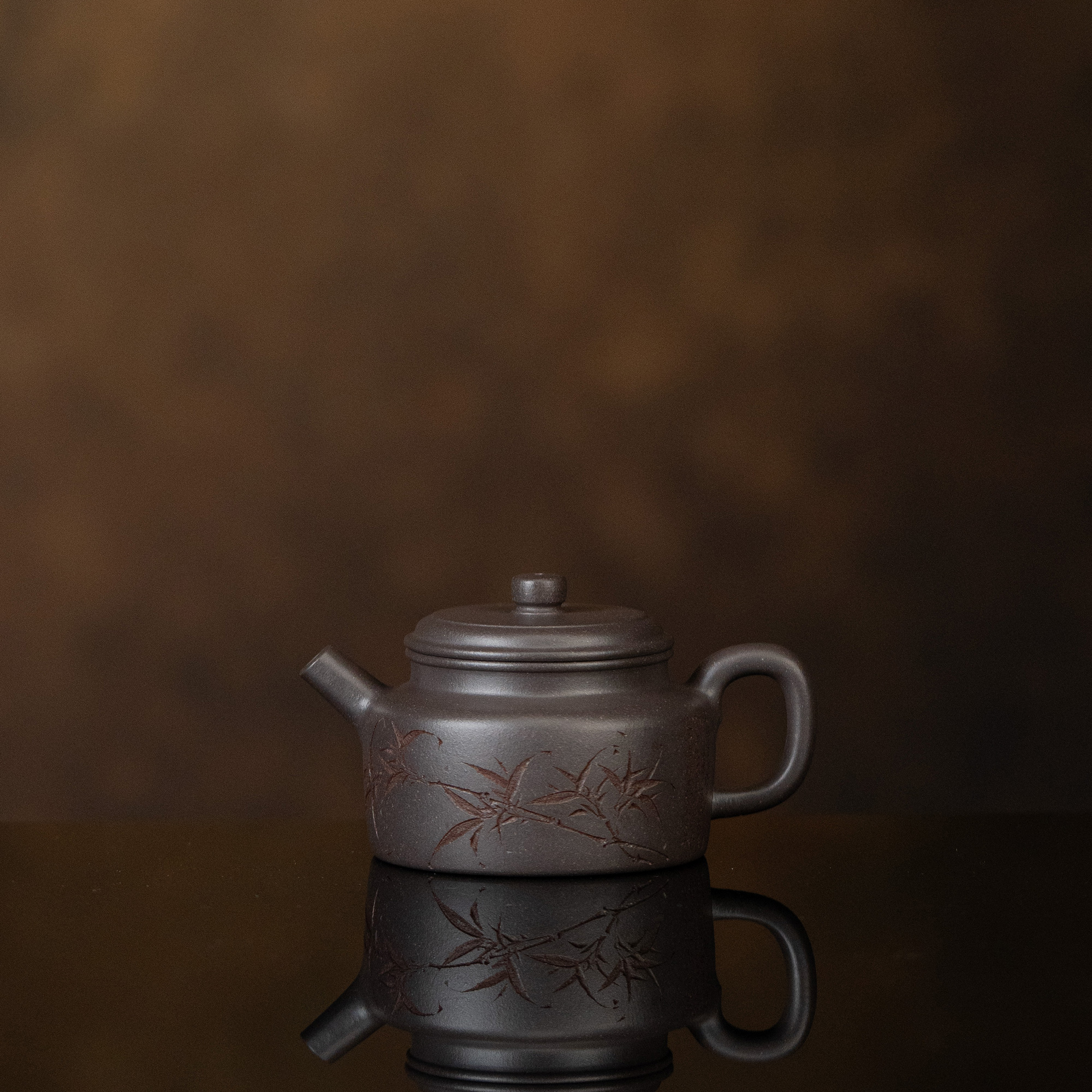 【利贞l夏夜追凉-小德钟】原矿天青紫泥约110cc手工制茶壶茶具MS