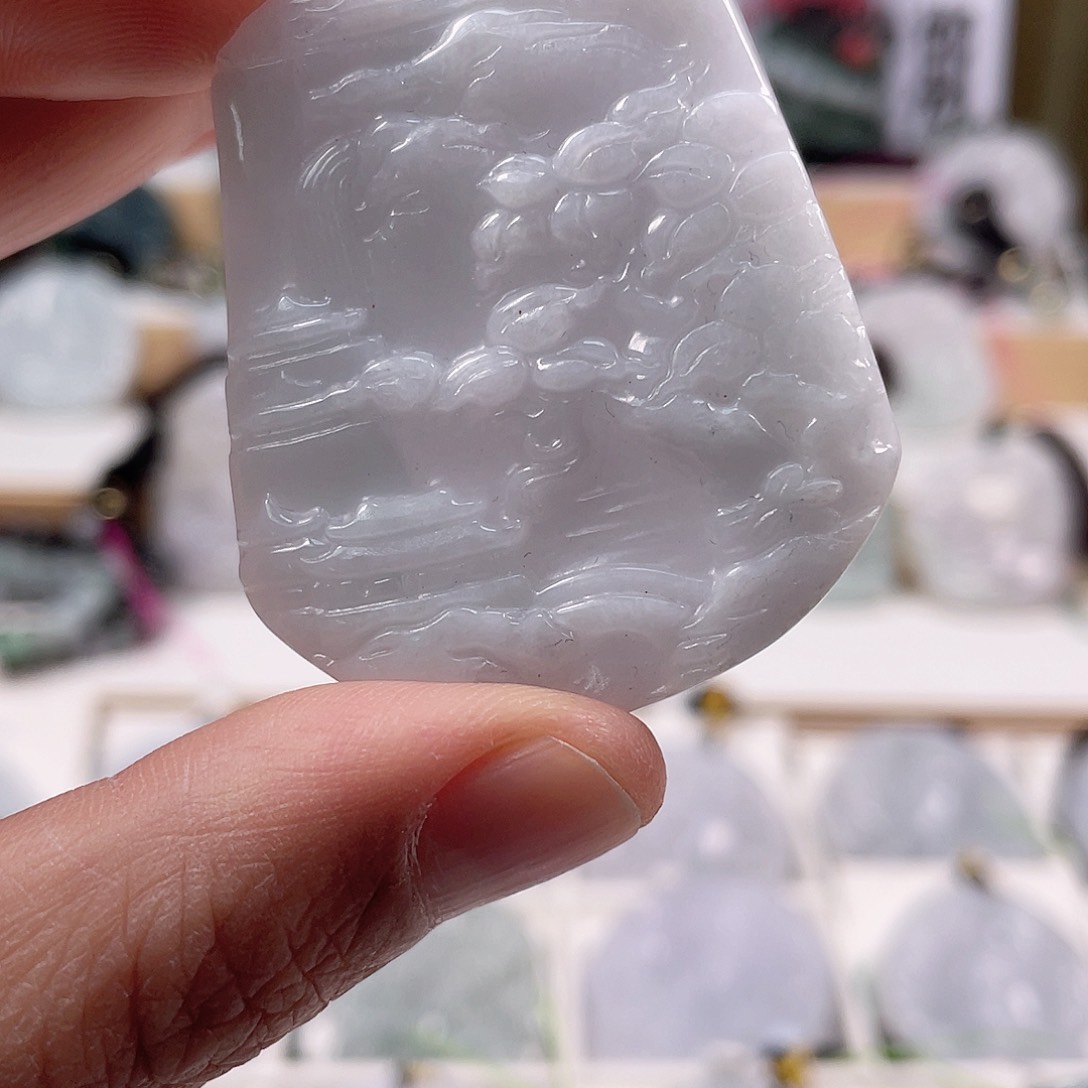 翡翠颈饰未镶嵌0934挂件