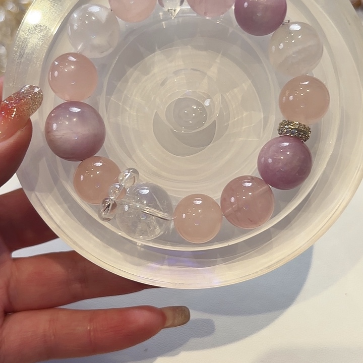 水晶手链未镶嵌天然水晶手串 拍十