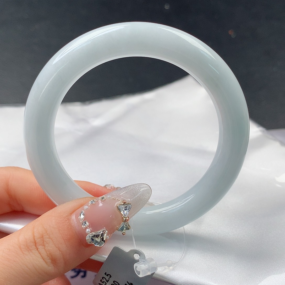 翡翠手镯未镶嵌54圆53