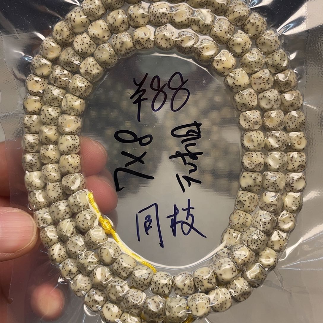 吊坠星月菩提8×7尺寸，乱凹无相，带备籽