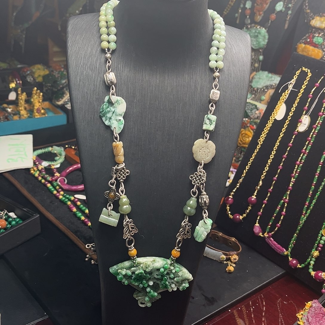 翡翠未镶嵌套链双十二直降