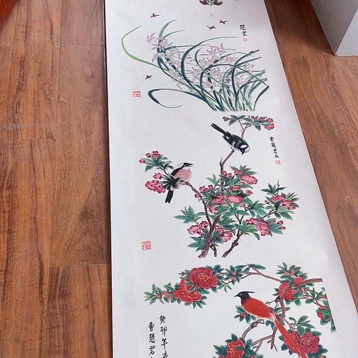 国画我们一起努力奔跑在自己心中永远
