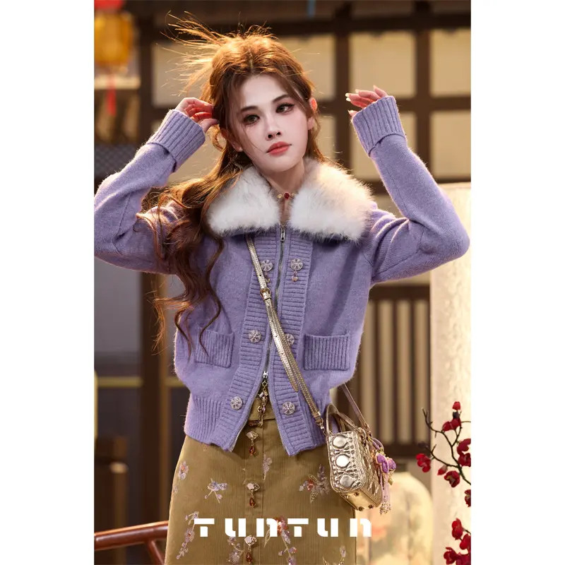 1月11号上新【岁岁无忧 紫色】毛针织