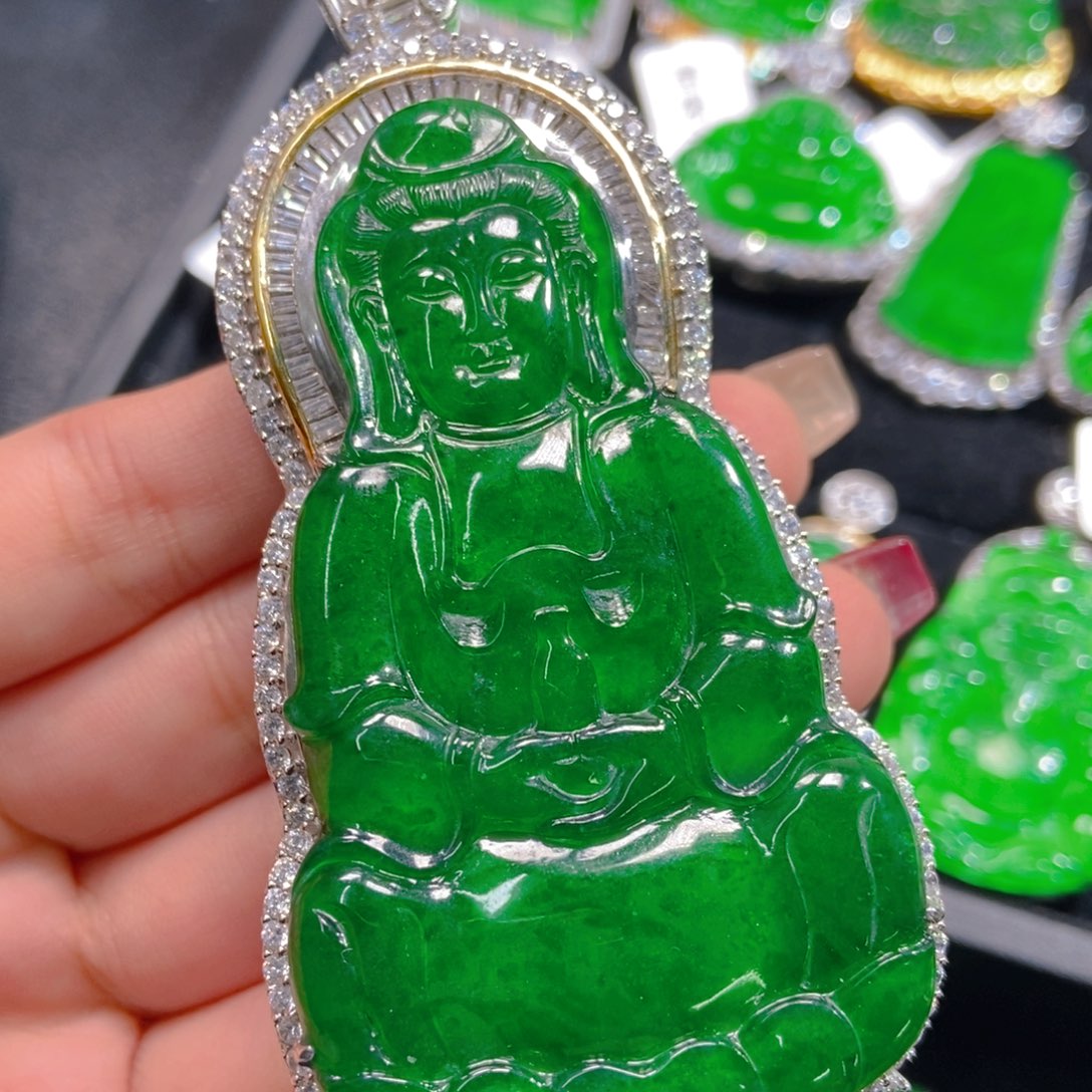 翡翠吊坠(不含链)未镶嵌