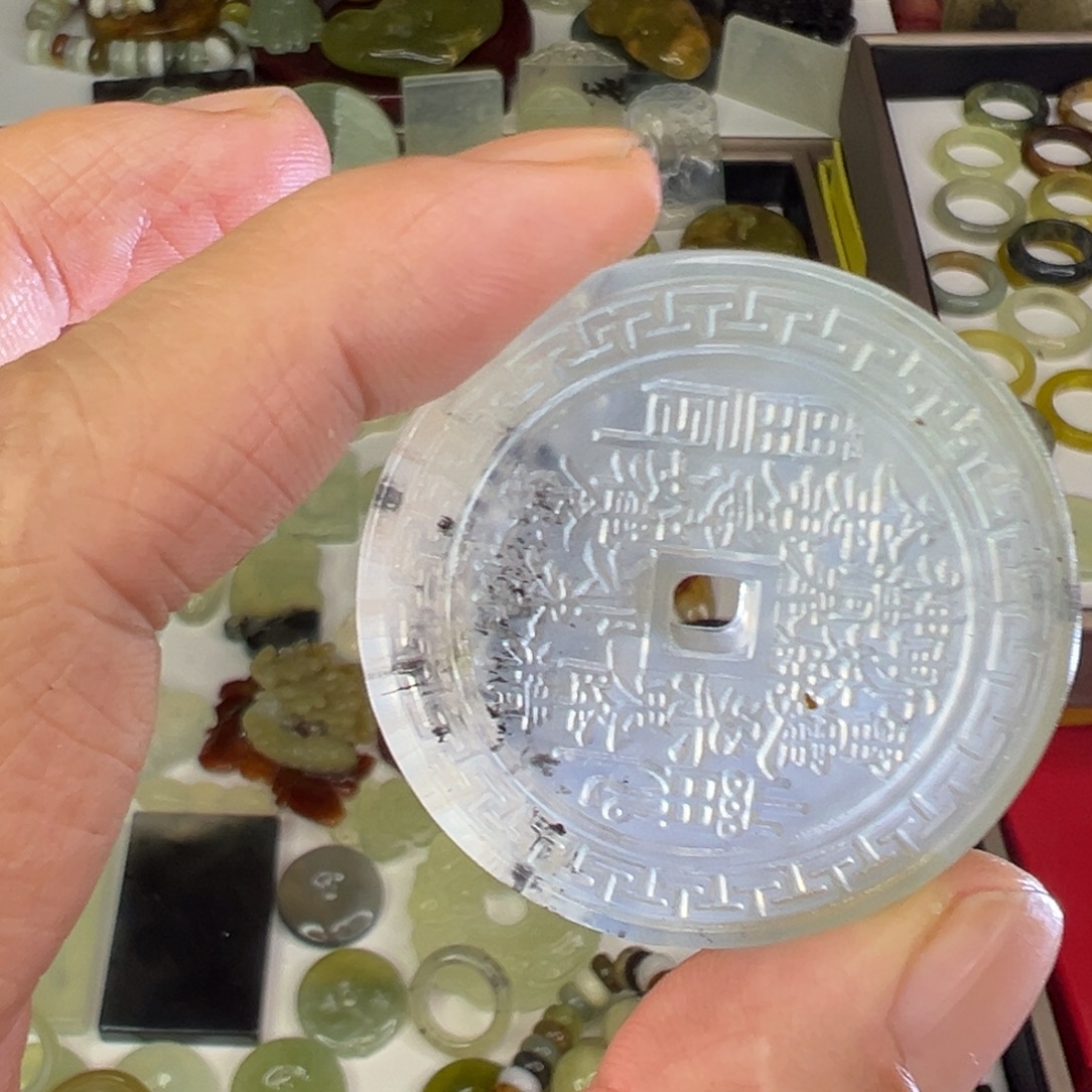 岫玉未镶嵌颈饰精品山鬼高品福利