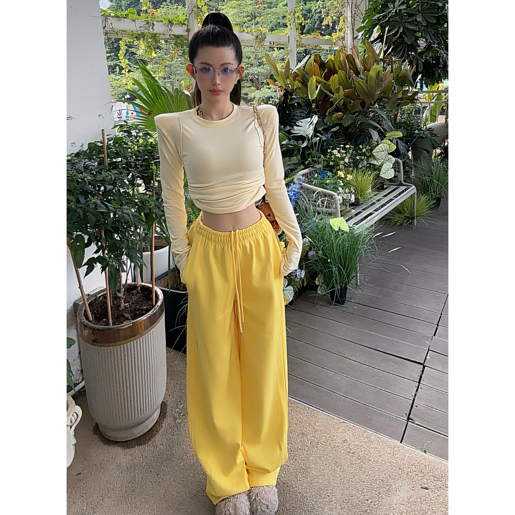  July ·Seven 11/24“慵懒时光”加绒休闲裤子