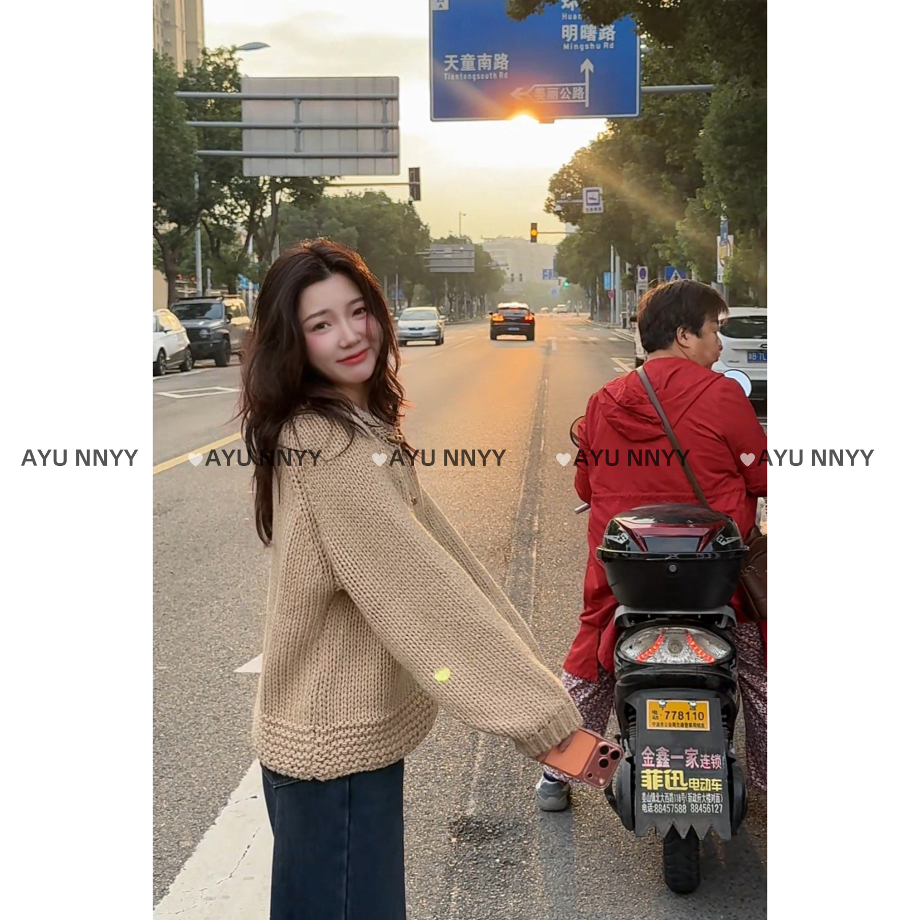 阿虞 现货！乌龙奶茶｜粗棒针冰岛毛衣开衫牛角扣