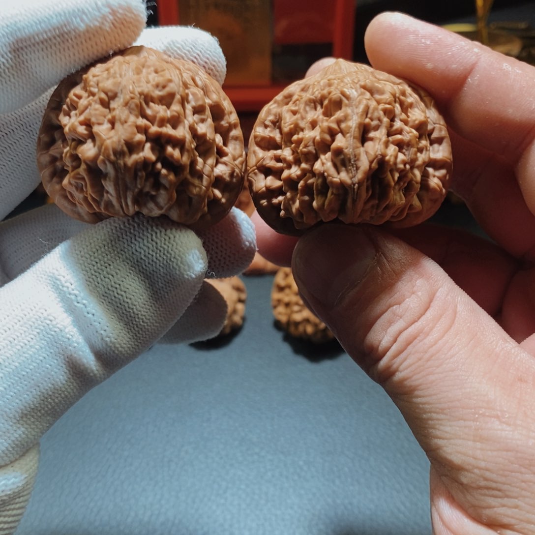 文玩核桃把件0061虎头王43