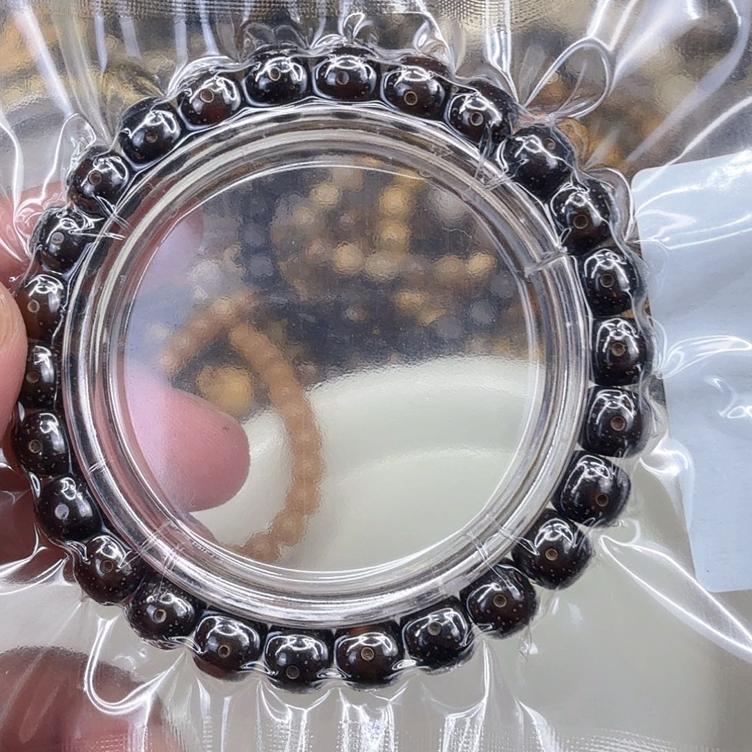 星月菩提手串 73傲视黑金星月菩提单圈0.9