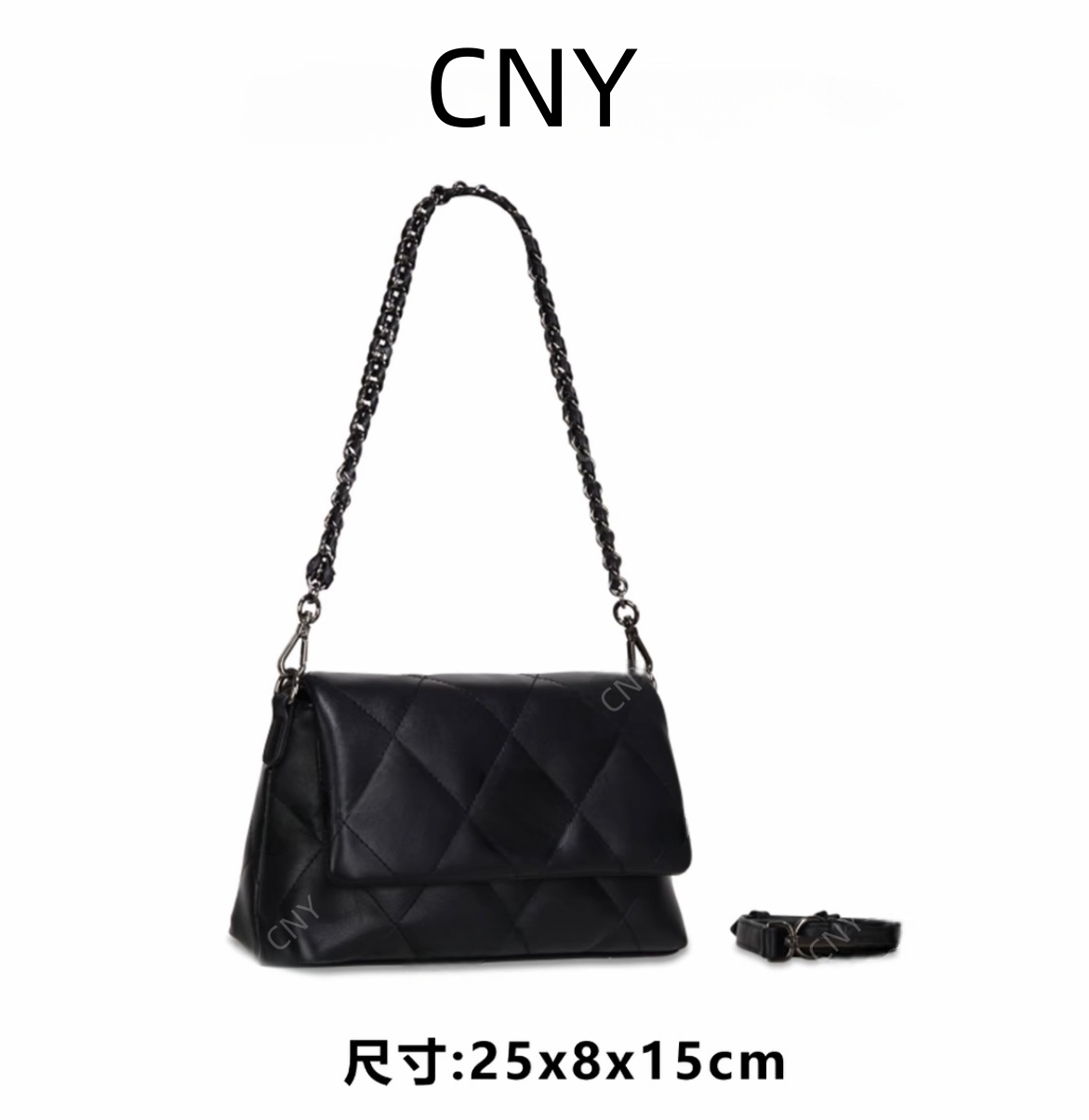 【CNY】GB-1968黑色-高定轻奢时尚百搭潮流女士包包