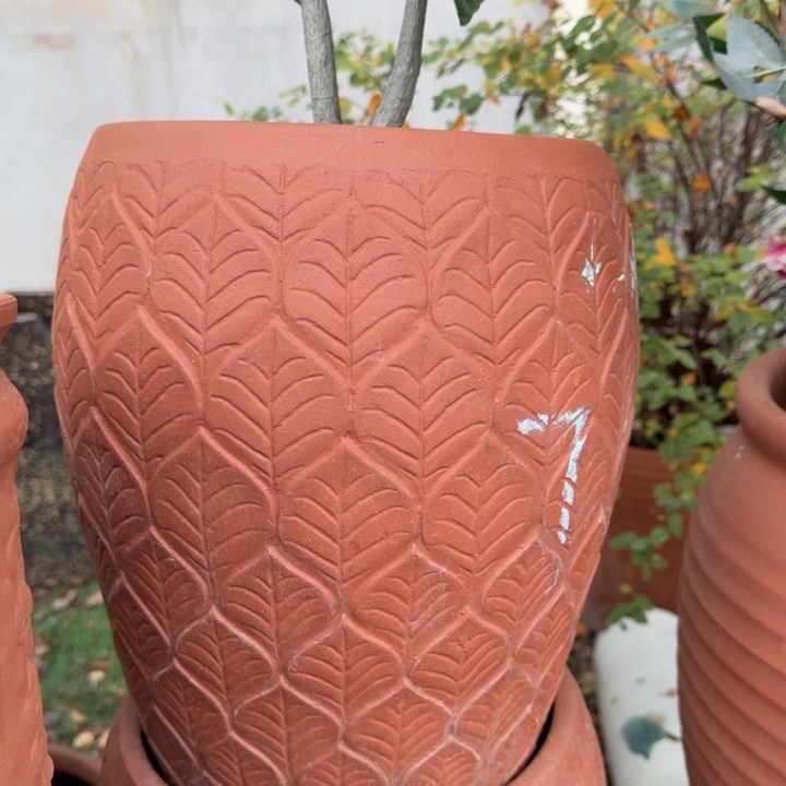 紫砂花盆口25高36宜兴紫砂 