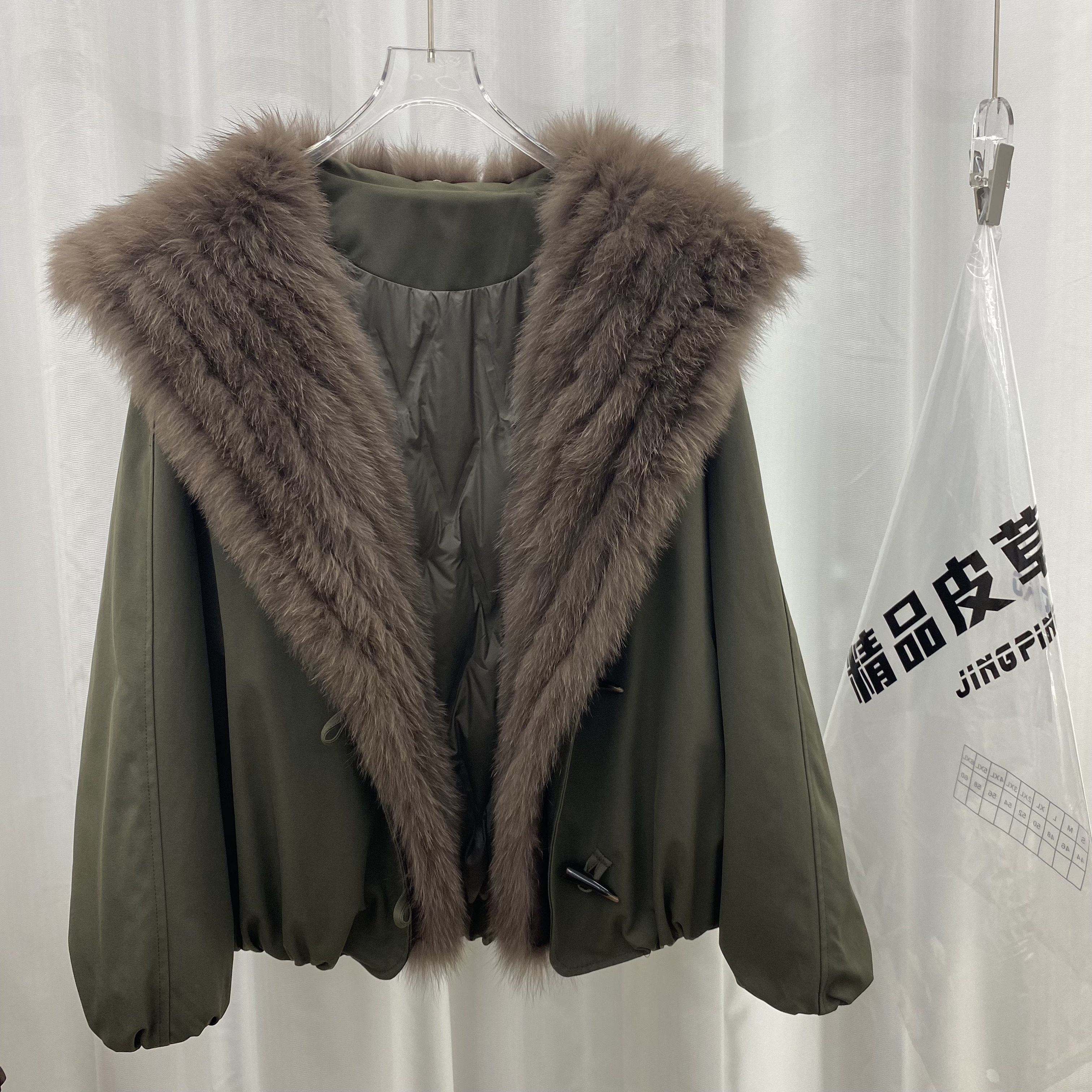 2025新款超大真狐狸毛领羽绒派克服加厚冬季小个子显瘦网红外套