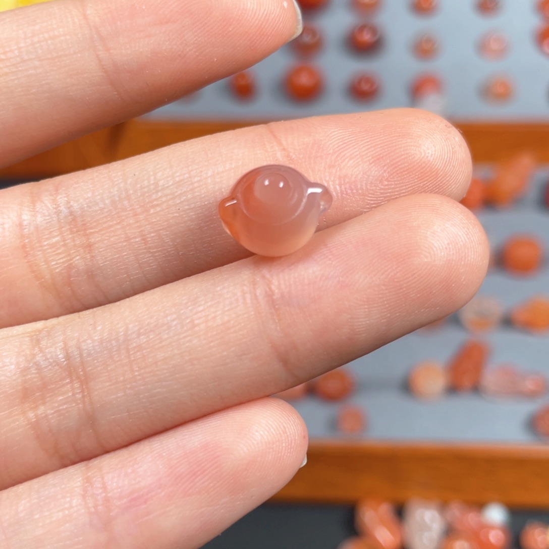 南红玛瑙小茶壶未镶嵌艳*