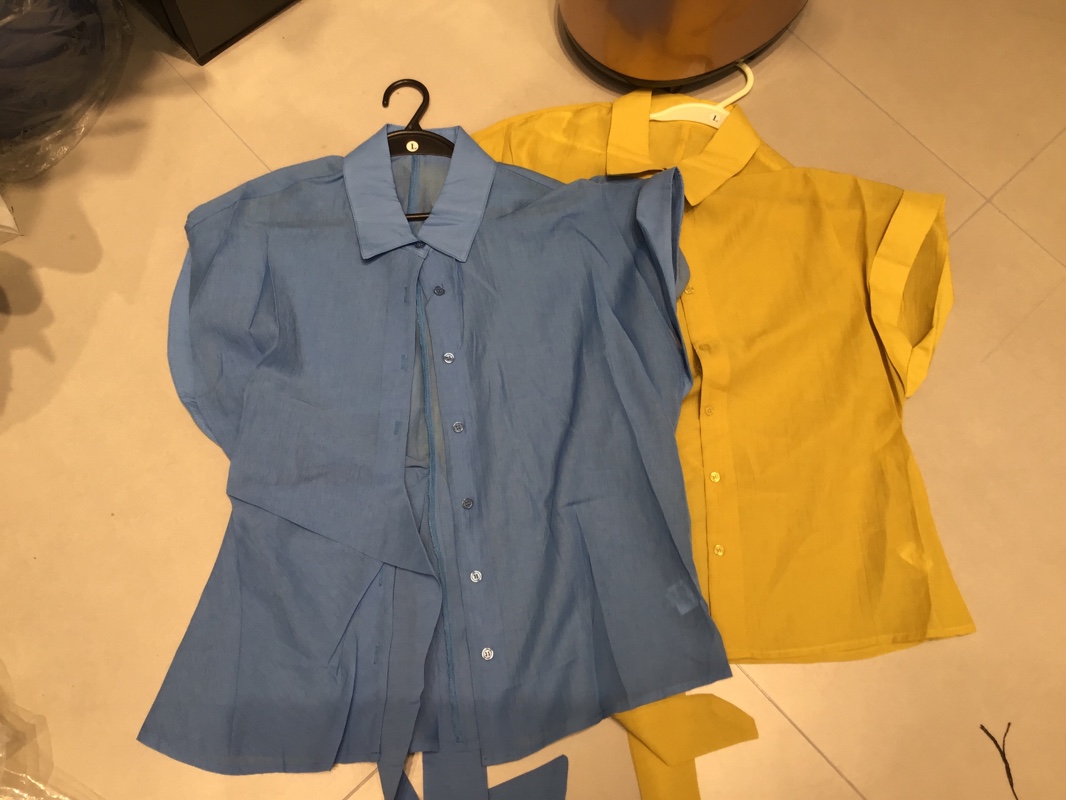 念珂 系带坎肩短袖衬衣