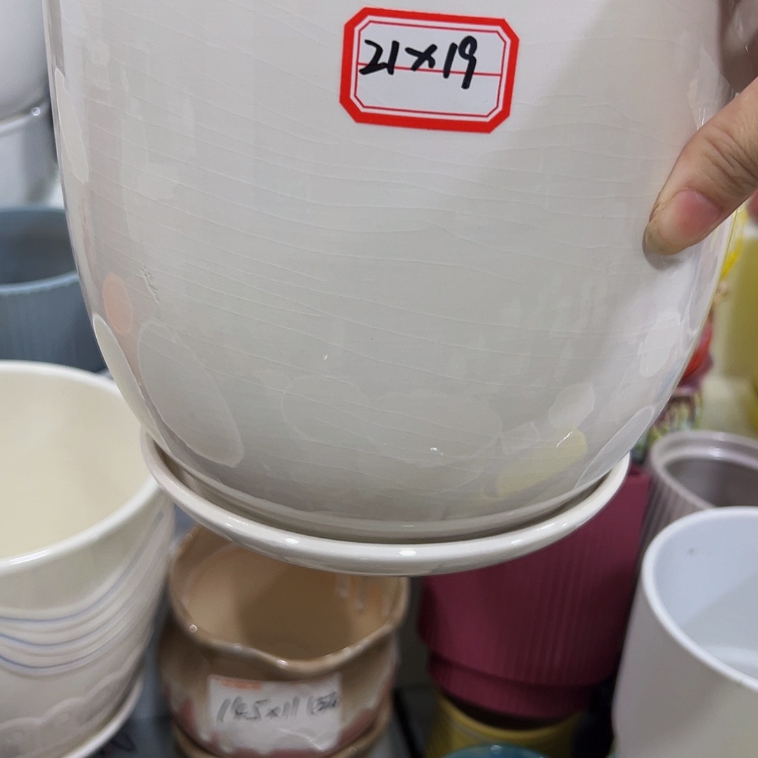 外贸尾单陶瓷花盆凑单10米包邮