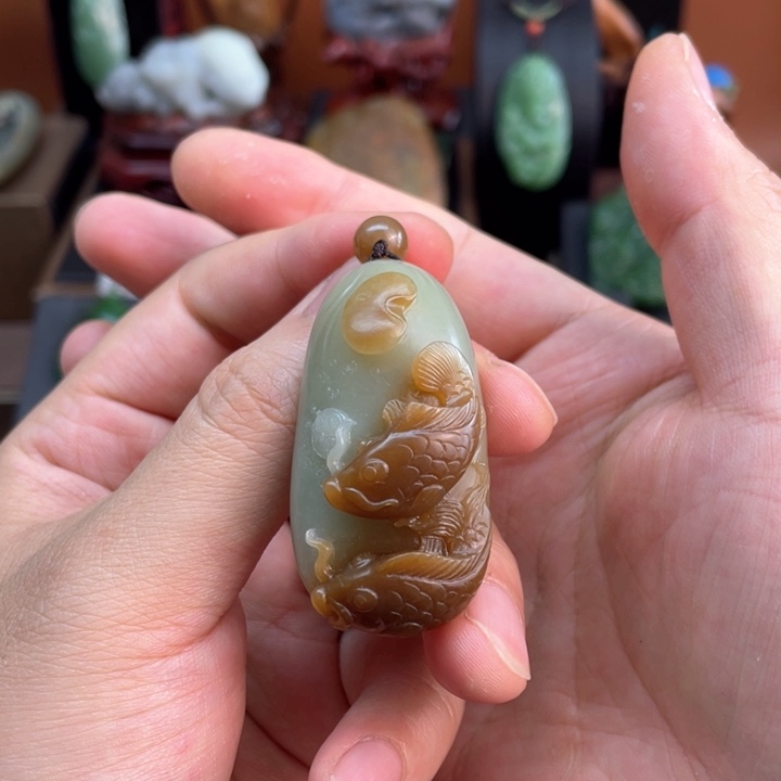 和田玉吊坠(不含链)未镶嵌