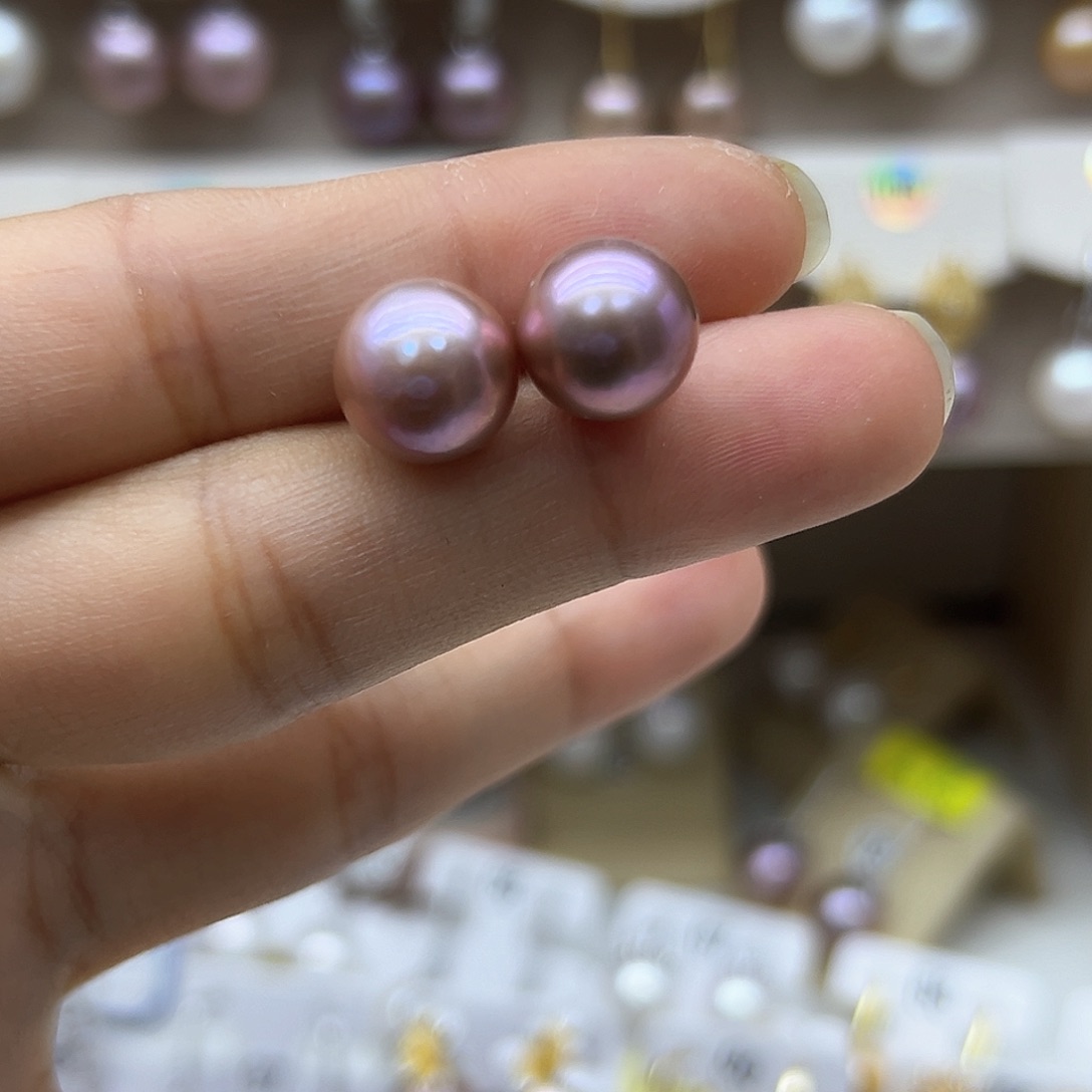 淡水珍珠银S925镶嵌颈饰5