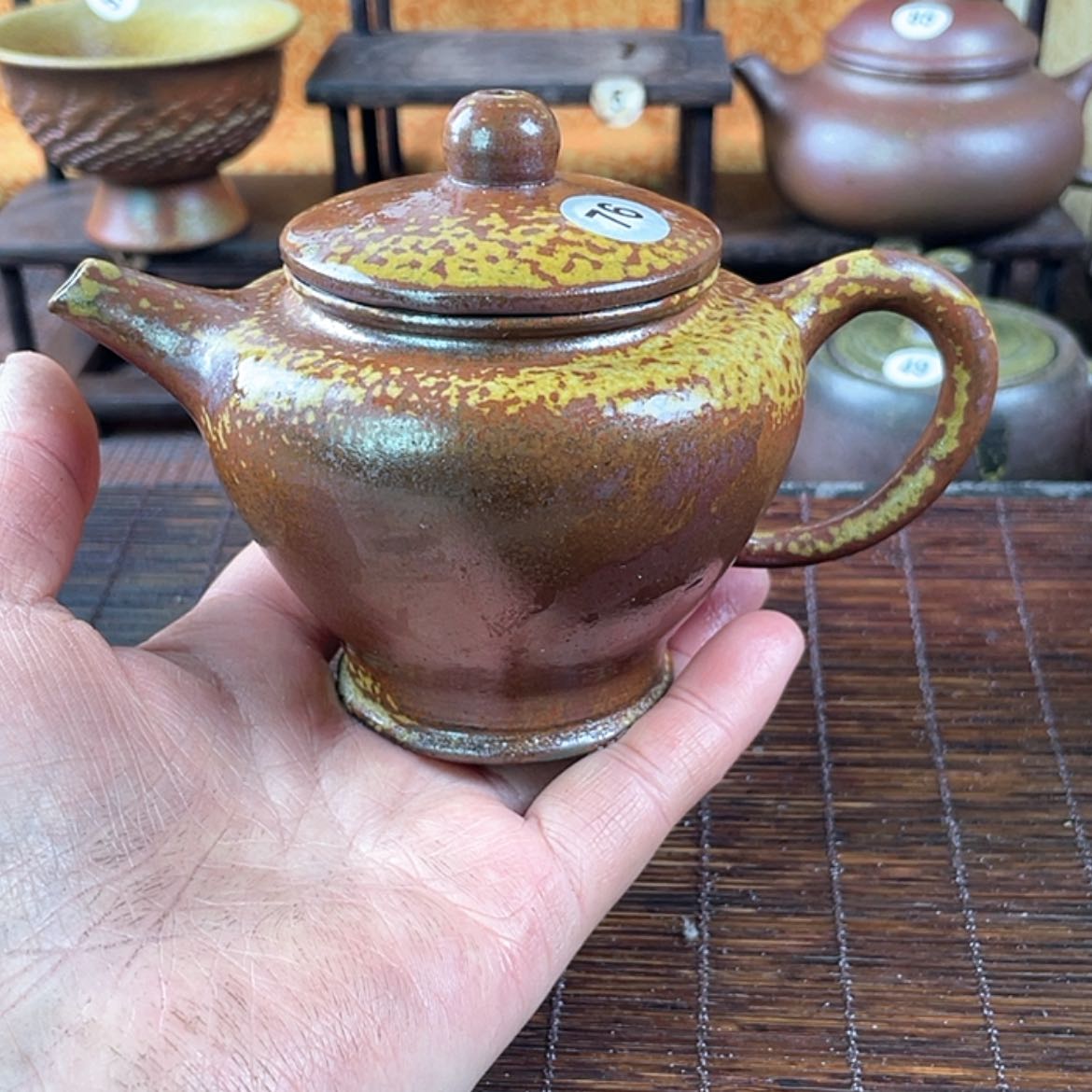 【闪购商品】?****?柴烧茶壶200毫升左右瑕福利