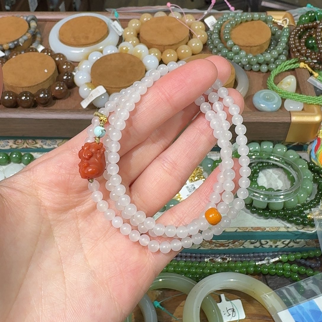 和田玉未镶嵌手链