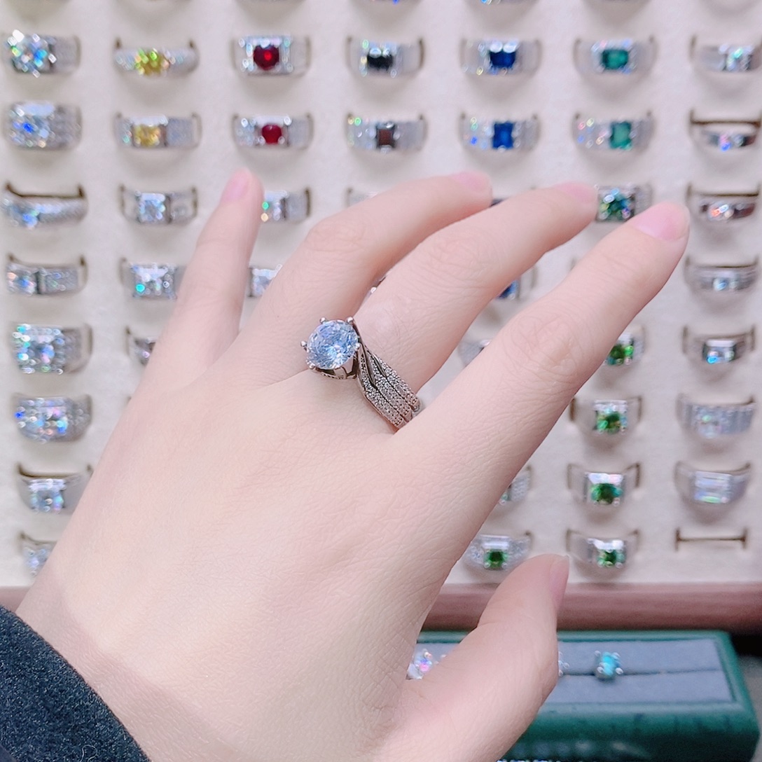 925银三世情缘3克拉11号